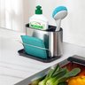 Organizador de Pia Inox Porta Detergente Sabão e Esponja Mimo - 6