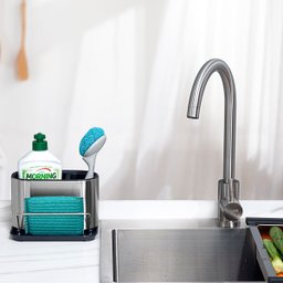 Organizador de Pia Inox Porta Detergente Sabão e Esponja Mimo - 5