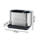 Ver imagem 2 de Organizador de Pia Inox Porta Detergente Sabão e Esponja Mimo