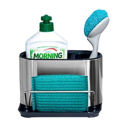 Organizador de Pia Inox Porta Detergente Sabão e Esponja Mimo - 4