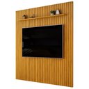 Ver imagem 5 de Painel Ripado para TV 75 pol Sala Quarto 250x240cm Lexa D05 Cedro - Lyam Decor