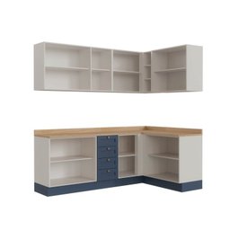 Cozinha Modulada 6 Peças 3 Armários Aéreos e Nichos, 3 Balcões CabeCasa MadeiraMadeira - 8