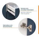 Ver imagem 5 de Cozinha Planejada 6 Peças 3 Armários Aéreos e Nichos, 3 Balcões CabeCasa MadeiraOriginals Azul/Branco