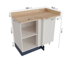 Cozinha Modulada 6 Peças 3 Armários Aéreos e Nichos, 3 Balcões CabeCasa MadeiraMadeira - 17