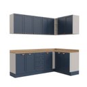 Ver imagem 7 de Cozinha Modulada 6 Peças 3 Armários Aéreos e Nichos, 3 Balcões CabeCasa MadeiraOriginals