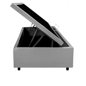 Base Box Baú Solteiro 96x203x42cm Suede