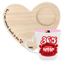 Ver imagem 1 de KIT CANECA DROP CORACAO + BANDEJA CORACAO - MOTIVOS PARA AMAR