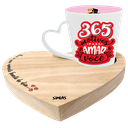 Ver imagem 2 de KIT CANECA DROP CORACAO + BANDEJA CORACAO - MOTIVOS PARA AMAR