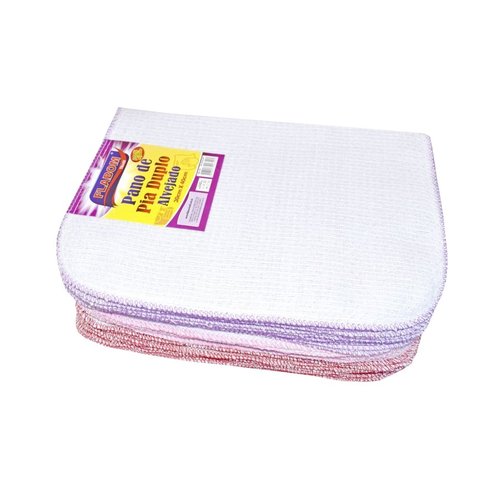 Pano De Pia Alvejado Duplo 30x42 - 6 Unidades