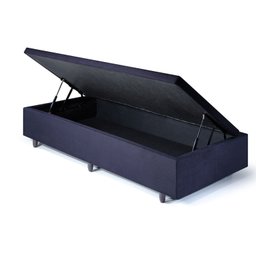 Base Box Baú Solteiro 96x203x42cm Suede - 4