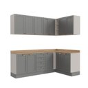 Ver imagem 7 de Cozinha Modulada 6 Peças 3 Armários Aéreos e Nichos, 3 Balcões CabeCasa MadeiraOriginals