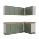 Ver imagem 7 de Cozinha Modulada 6 Peças 3 Armários Aéreos e Nichos, 3 Balcões CabeCasa MadeiraOriginals