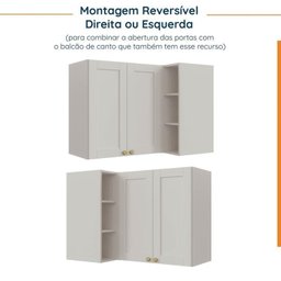 Cozinha Modulada 6 Peças sem Tampo Arizona CabeCasa MadeiraMadeira - 10
