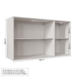 Cozinha Modulada 6 Peças sem Tampo Arizona CabeCasa MadeiraMadeira - 11