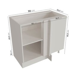 Cozinha Modulada 6 Peças sem Tampo Arizona CabeCasa MadeiraMadeira - 16
