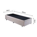 Ver imagem 3 de Base de Box Baú Solteiro 96x203x42cm em Suede