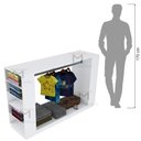 Ver imagem 7 de CABIDEIRO ILHA LOJA M162.2021.B (CABIDEIRO PRATELEIRAS 2 L) MUNDI MOVEIS