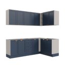 Ver imagem 6 de Cozinha Modulada 6 Peças sem Tampo 3 Armários Aéreos e Nichos, 3 Balcões CabeCasa MadeiraOriginals