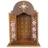 Oratório Capela Porta Fixa e Flores para Imagens de até 22cm Marrom Barroco - Coleção Congonhas - 1