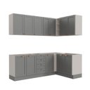Ver imagem 6 de Cozinha Modulada 6 Peças sem Tampo 3 Armários Aéreos e Nichos, 3 Balcões CabeCasa MadeiraOriginals C
