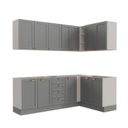 Ver imagem 6 de Cozinha Modulada 6 Peças sem Tampo 3 Armários Aéreos e Nichos, 3 Balcões CabeCasa MadeiraOriginals