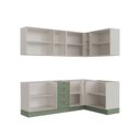 Ver imagem 7 de Cozinha Modulada 6 Peças sem Tampo 3 Armários Aéreos e Nichos, 3 Balcões CabeCasa MadeiraOriginals