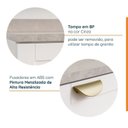 Ver imagem 4 de Lavanderia Modulada 3 Peças 2 Armários Aéreos 1 Balcão 2 Portas CabeCasa MadeiraOriginals Branco