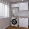 Lavanderia Modulada 3 Peças 2 Armários Aéreos 1 Balcão 2 Portas CabeCasa MadeiraOriginals - 10