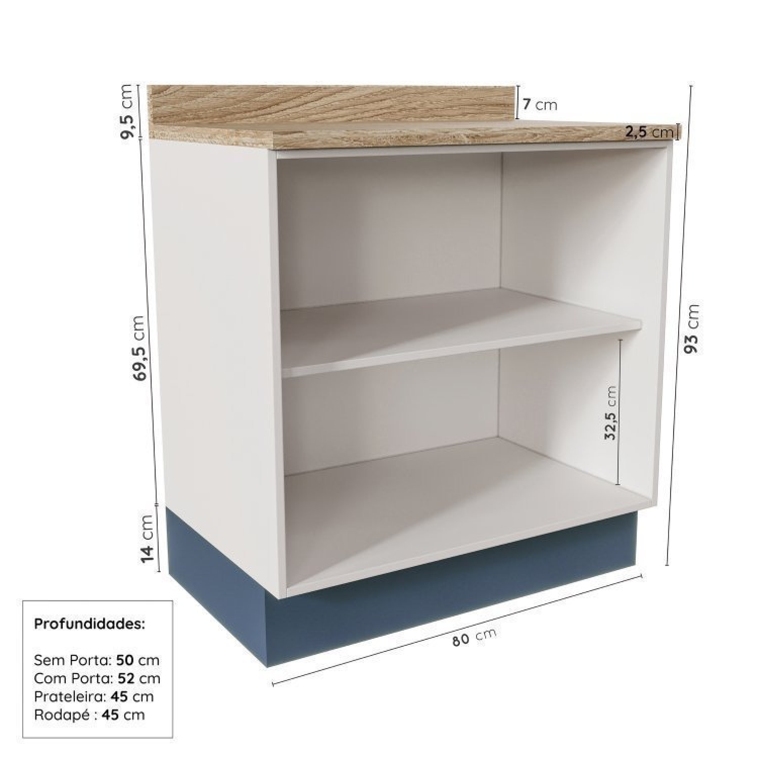 Lavanderia Modulada 3 Peças 2 Armários Aéreos 1 Balcão 2 Portas Cabecasa Madeiramadeira - 9