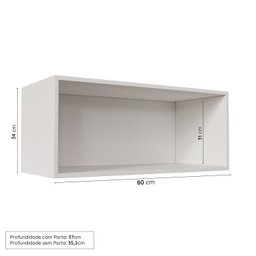Lavanderia Modulada 3 Peças 2 Armários Aéreos 1 Balcão 2 Portas Cabecasa Madeiramadeira - 8
