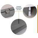 Ver imagem 7 de Lavanderia Modulada 3 Peças 2 Armários Aéreos 1 Balcão 2 Portas CabeCasa MadeiraOriginals Cinza/Branco