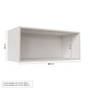Ver imagem 7 de Lavanderia Planejada 3 Peças 2 Armários Aéreos 3 Portas 1 Balcão Arizona CabeCasa MadeiraOriginals Verde/Menta/Branco