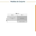 Ver imagem 2 de Lavanderia Planejada 3 Peças 2 Armários Aéreos 3 Portas 1 Balcão Arizona CabeCasa MadeiraOriginals Verde/Menta/Branco