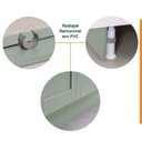 Ver imagem 6 de Lavanderia Planejada 3 Peças 2 Armários Aéreos 3 Portas 1 Balcão Arizona CabeCasa MadeiraOriginals Verde/Menta/Branco