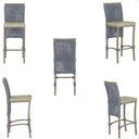 Ver imagem 5 de 4 Banqueta em Alumínio Roma Fendi Corda Náutica Tecido 7