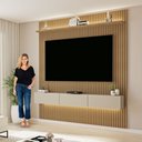 Ver mais imagens de Painel para TV até 70 Polegadas com LED MDF 179cmx218cm Frisado Curitiba