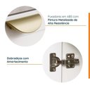 Ver imagem 4 de Lavanderia Modulada 3 Peças sem Tampo 2 Armários Aéreos 1 Balcão 2 Portas CabeCasa MadeiraOriginals Branco