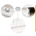 Ver imagem 5 de Lavanderia Modulada 3 Peças sem Tampo 2 Armários Aéreos 1 Balcão 2 Portas CabeCasa MadeiraOriginals Branco