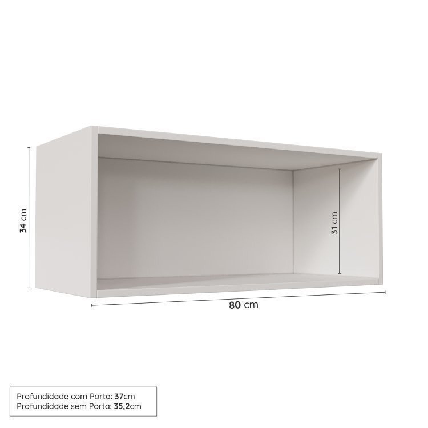 Lavanderia Modulada 3 Peças sem Tampo 2 Armários Aéreos 1 Balcão 2 Portas Cabecasa Madeiramadeira - 6