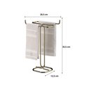 Ver imagem 2 de Kit Banheiro Dourado Future Porta Papel Higiênico Chao Porta Toalha de Bancada 1176dd 1177dd