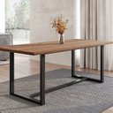 Ver imagem 3 de Conjunto de Jantar Mesa 210cm com 2 Bancos Rústico Industrial Lumber CabeCasa MadeiraOriginals
