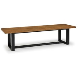 Conjunto de Jantar Mesa 210cm com 2 Bancos Rústico Industrial Lumber CabeCasa MadeiraMadeira - 7