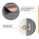Ver imagem 4 de Lavanderia Modulada 3 Peças sem Tampo 2 Armários Aéreos 1 Balcão 2 Portas CabeCasa MadeiraOriginals Branco/Cinza