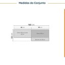 Ver imagem 3 de Lavanderia Planejada 3 Peças sem Tampo 2 Aéreos 3 Portas 1 Balcão Arizona CabeCasa MadeiraOriginals Verde/Menta/Branco