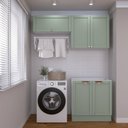 Ver imagem 2 de Lavanderia Modulada 3 Peças sem Tampo 2 Aéreos 3 Portas 1 Balcão Arizona CabeCasa MadeiraOriginals