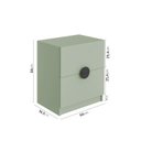 Ver imagem 4 de Mesa de Cabeceira Infantil Planejada com 2 Gavetas Joy Kids CabeCasa MadeiraOriginals Verde