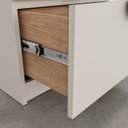 Ver imagem 7 de Mesa de Cabeceira Infantil Planejada com 2 Gavetas Joy Kids CabeCasa MadeiraOriginals Cinza