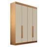 Quarto de Casal Modulado 12 Portas Orion Cinamomo Off White – Leifer Móveis - 3