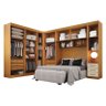 Quarto de Casal Modulado 12 Portas Orion Cinamomo Off White – Leifer Móveis - 2