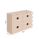 Ver imagem 4 de Cômoda Infantil 8 Gavetas Joy Kids CabeCasa MadeiraOriginals